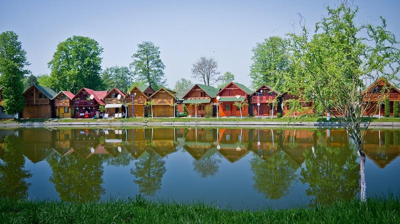 Water and houses