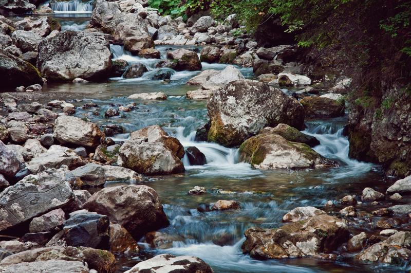 Water and rocks